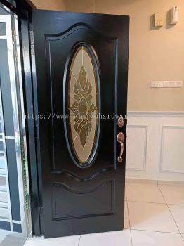 Wood Door  with Glass Design for Main Door Solid Wood Door Solid Door SA1