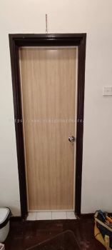 Pvc Swing Door Standard Size 27" x 72" & 30" x 72" Customise Available Toilet Door ( Beige)