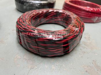 Twin Flat Wire Black/Red