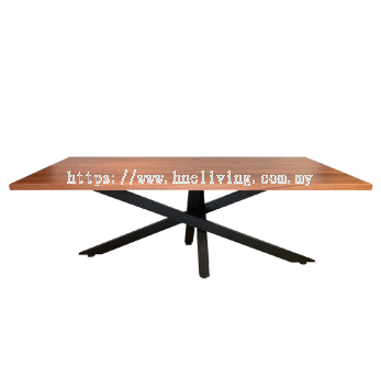 Solid Nyatoh Wood Dining Table Only (270cm L / 300cm L )