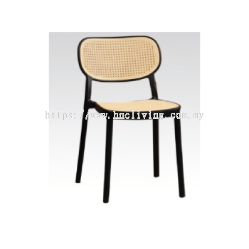 Sophie Rattan Chair - Black