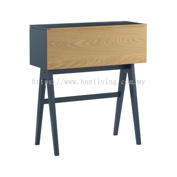 Valen Working Desk (Dark Blue + Natural)