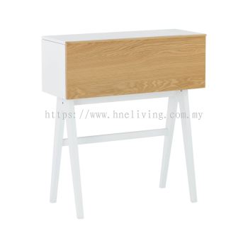 Valen Working Desk (White + Natural)