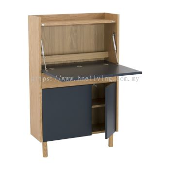 Barton Working Desk (Black + Natural)