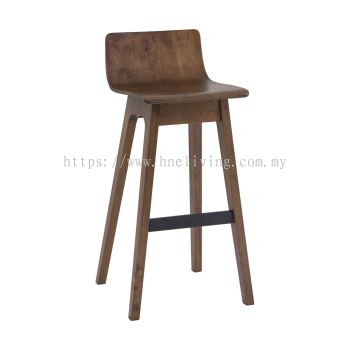 Ava Barstool - Walnut (73cm Seat Height)