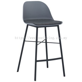 Laxmi Barstool - Grey (69.5cm Seat Height)