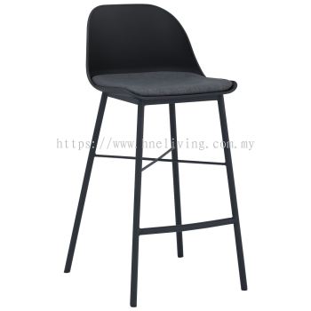 Laxmi Barstool - Black (69.5cm Seat Height)