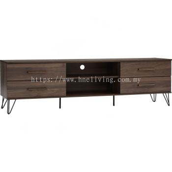 Samos TV Console (180cm L) Walnut