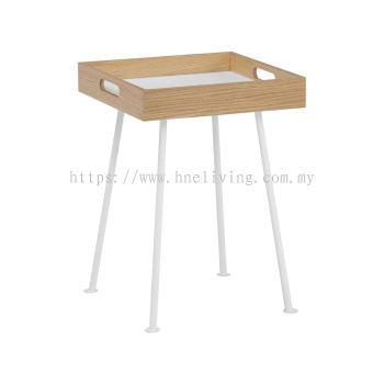 Gable Side Table - White