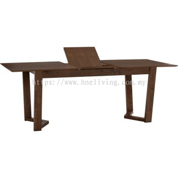 Vitas Extension Dining Table - Walnut (160cm + 44cm L)