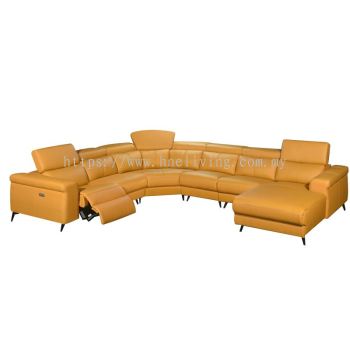 Orb Sofa Corner L Shape (Half Leather)