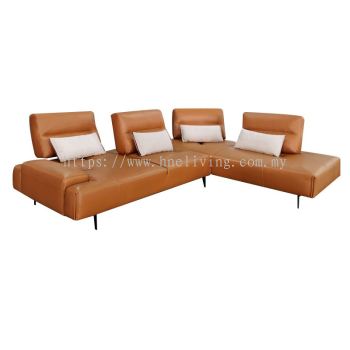 Bru Sofa Corner L Shape (Half Leather)