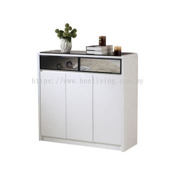 Billie Shoe Cabinet (White)