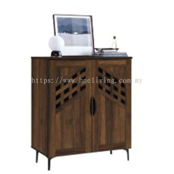 Slant Shoe Cabinet (2 Door) B - Walnut