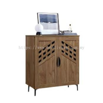 Slant Shoe Cabinet (2 Door) B - Oak