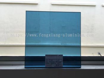 Dark Blue Tempered Glass