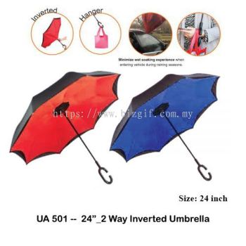 UA501 -- 24 inch_ 2 Way Inverted Umbrella