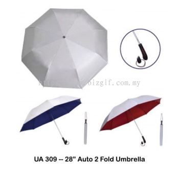 UA309 -- 28 inch Auto 2 Fold Umbrella