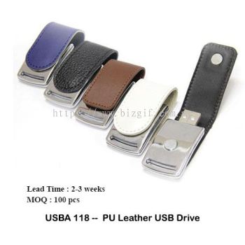 USBA118 -- PU Leather USB Drive