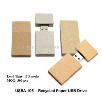 USBA105 -- Recycled Paper USB Drive