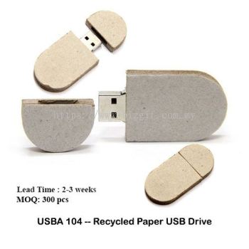 USBA104 -- Recycled Paper USB Drive