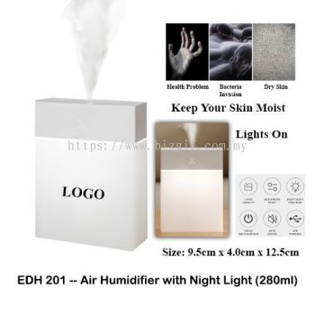 EDH201 -- Air Humidifier with Night Light 280ml