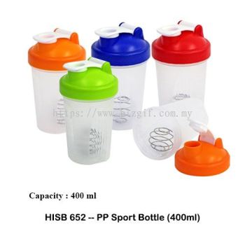 HISB652 -- PP Shaker Bottle (400ml)