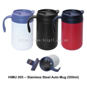 HIMU305 -- Stainless Steel Auto Mug (500ml)