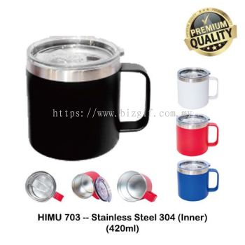 HIMU703 -- Stainless Steel 304 Auto Mug - Large capacity (Inner) (420ml)