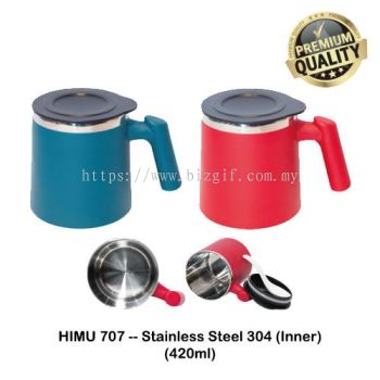 HIMU707 -- Stainless Steel 304 Auto Mug (Inner) (420ml)