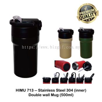 HIMU713 -- Stainless Steel 304 (Inner) double wall mug (500ml)