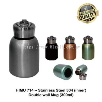 HIMU714 -- Stainless Steel 304 (Inner) double wall mug (300ml)