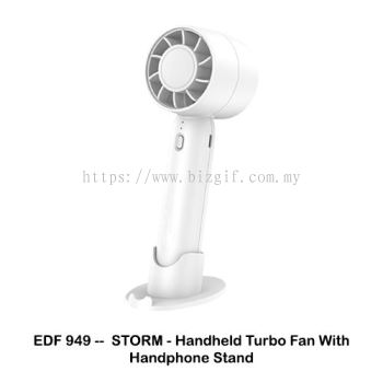 EDF949 -- STORM - Handheld Turbo Fan With Handphone stand