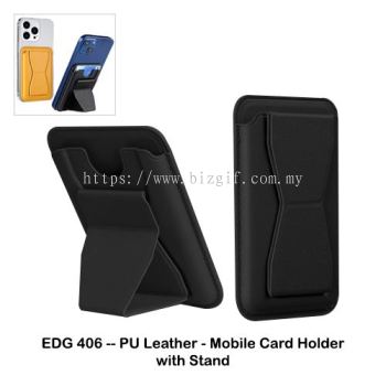 EDG406 -- PU Leather - Mobile Card Holder