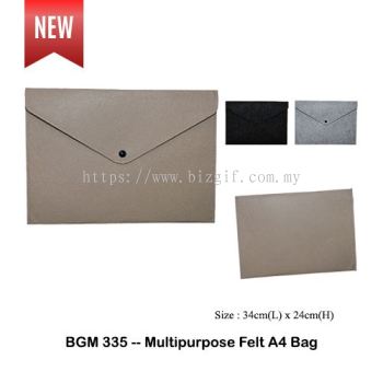 BGM335 -- Multipurpose Felt A4 Bag