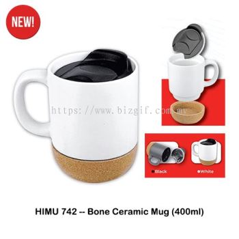 HIMU742 -- Bone Ceramic Mug (400ml)