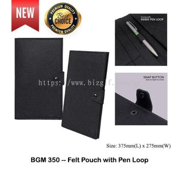 BGM350 -- Felt Pouch with Pen Loop