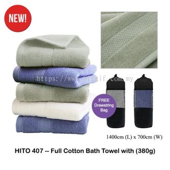 HITO407 -- Full Cotton Bath Towel with (380g)