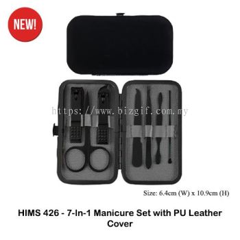 HIMS426 - 7-In-1 Manicure Set with PU Leather