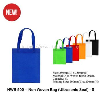 NWB500 -- Non Woven Bag (Ultrasonic Seal) - S