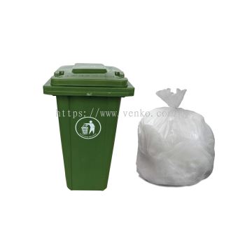 50" x 60" Heavy Duty Plain LDPE Garbage Bag