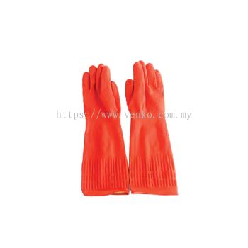 Red Household Rubber Glove (L)