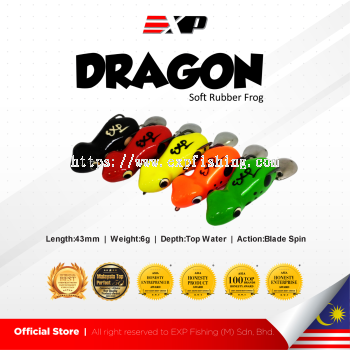 EXP Dominnow Soft Rubber Frog Expert For Snakehead Hunter For