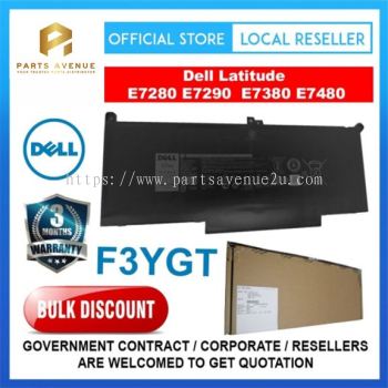 CPA-DM3WC (F3YGT DM3WC) DELL Laptop Battery for Dell Latitude E7280 E7290 E7380 E7480 7000 7280 7290 7380 7390 7480 7490