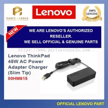 00HM615 Lenovo 45W AC Power Adapter Charger 3-Pin Plug with Slip tip