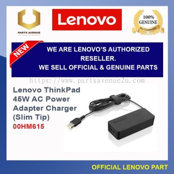00HM615 Lenovo 45W AC Power Adapter Charger 3-Pin Plug with Slip tip