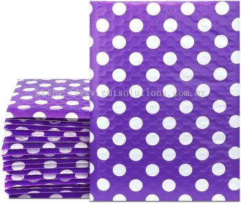 New Purple Circle Dots Poly Padded Envelopes Boutique Shipping Bags