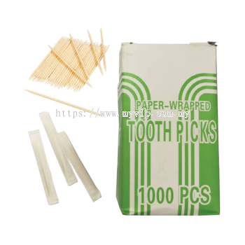 Paper Wrap Wooden Toothpick