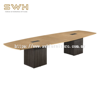 Boat Shaped Large Office Conference Meeting Table | Office Table Penang