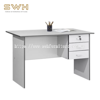 Standard White Grey Office Table Desk Murah | Office Table Penang